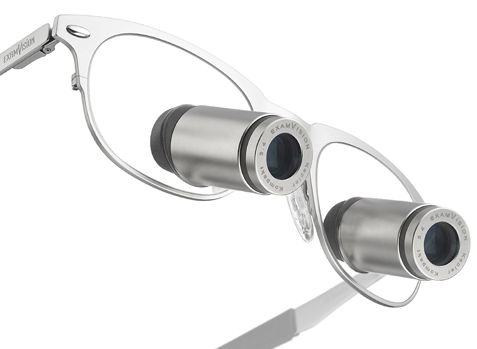 Dental loupes for dentists and hygienists Galilean HD in Icon frame, raw colour