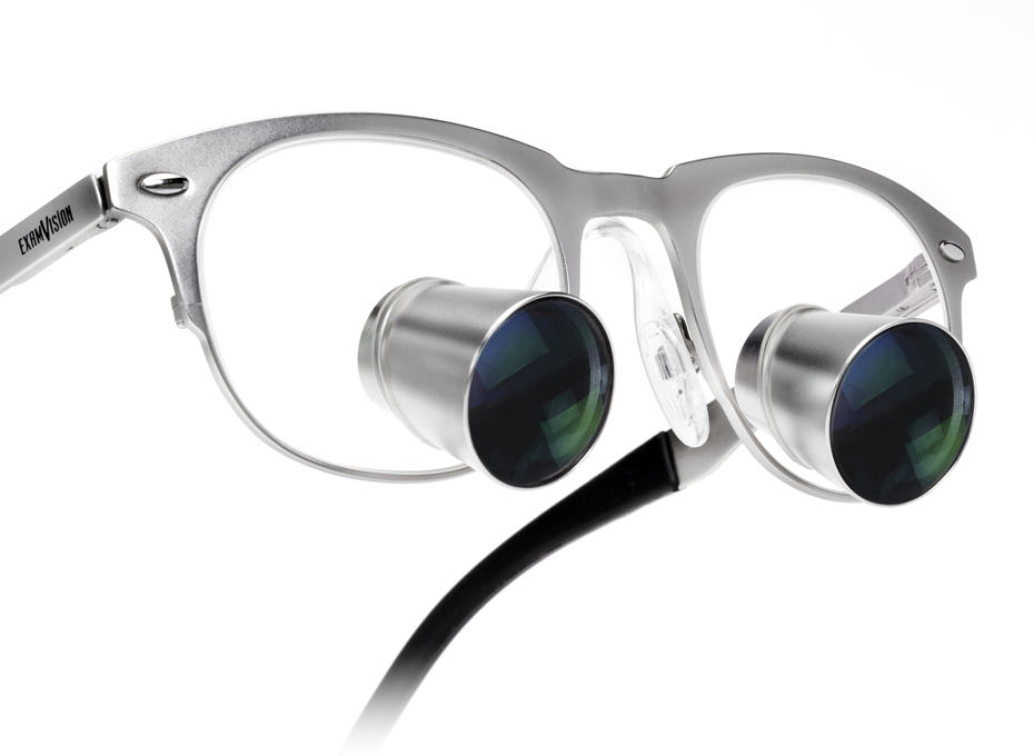 Dental loupes for dentists and hygienists Galilean HD in Icon frame, raw colour